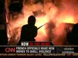 Emeutes en france sur CNN ( nov 2005 )