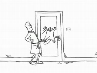 LE CHAT DE SIMON LE CHAT VEUT RENTRER