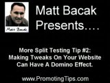 Marketing Tips | 4 More Split Testing Tips By Matt Bacak