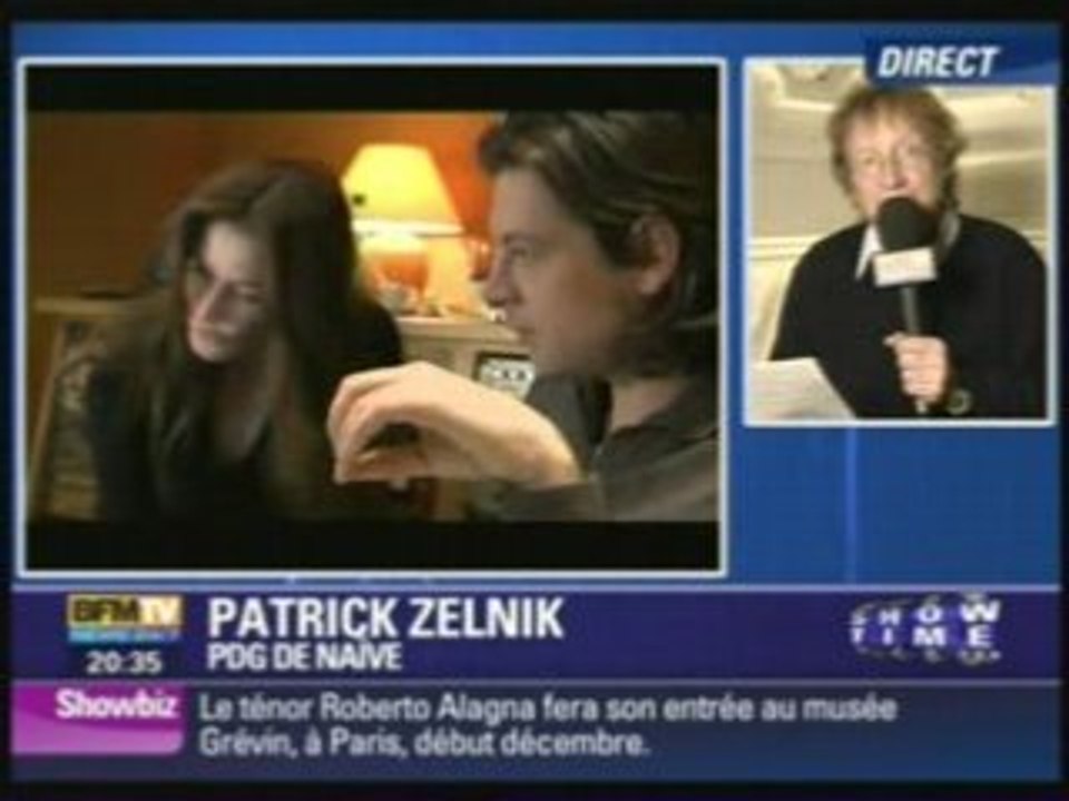 Carla bruni Patrick Zelnik PDG de naive