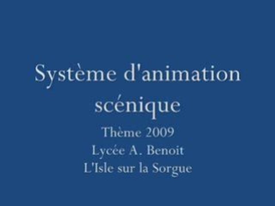 Présentation THEME 2009