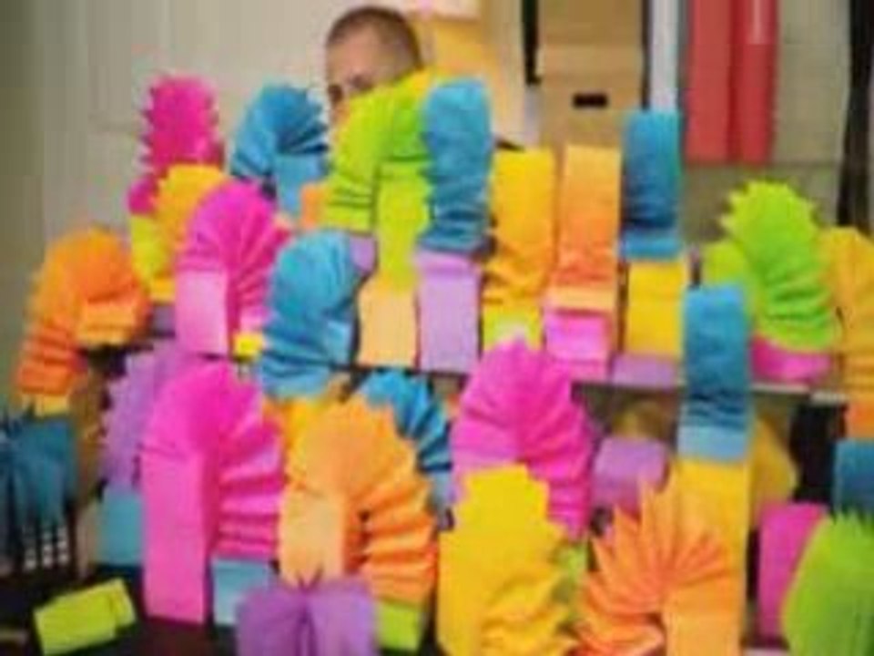 expérience avec des post-it