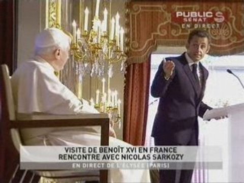 Discours du pape Benoît XVI et de Nicolas Sarkozy