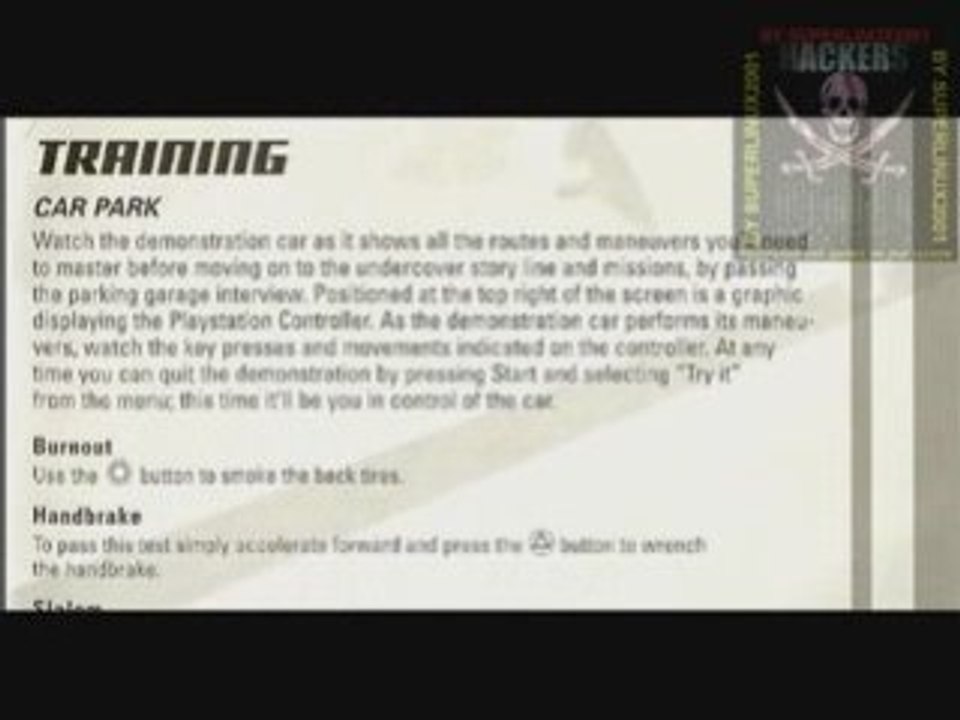 Driver Game [PSX Game Manuals]