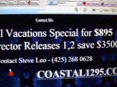 COASTAL VACATIONS $495 WITH AL RELEASES CALL 425 .268. 0628
