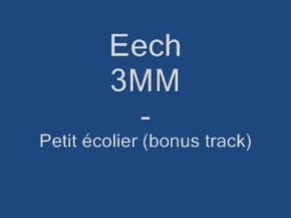 eech -Petit ecolier