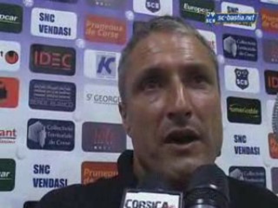 L2 / 2008-09 - Bastia 2-2 Amiens - La réaction de Bernard Casoni