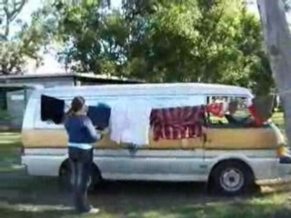 Lessive sur une Rest Area