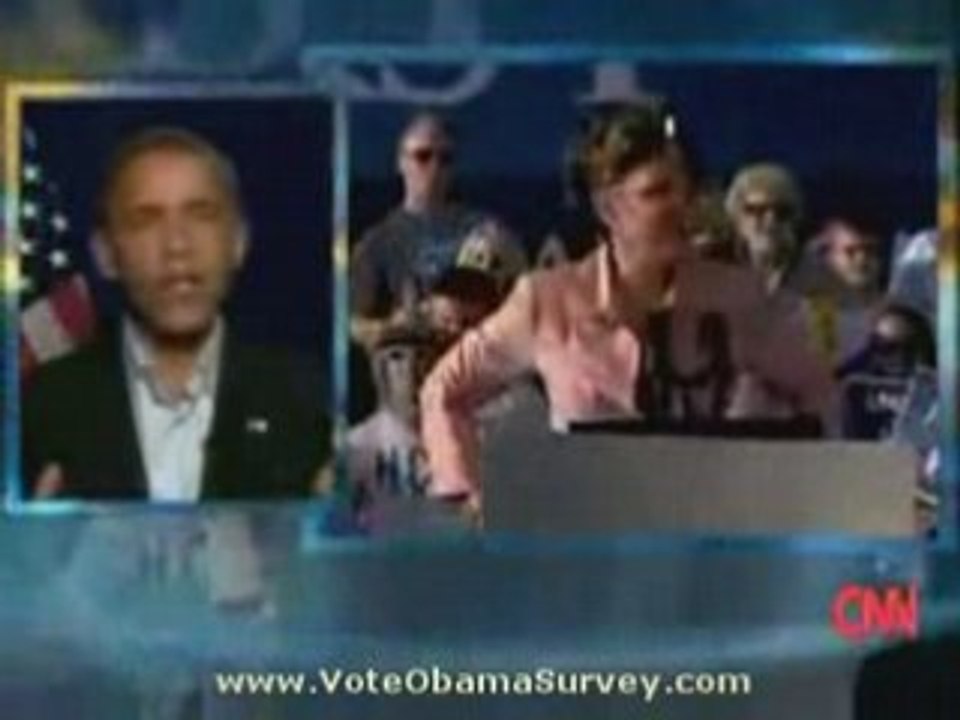 Barack Obama on Andersen Cooper 360 reacts to Sarh Palin