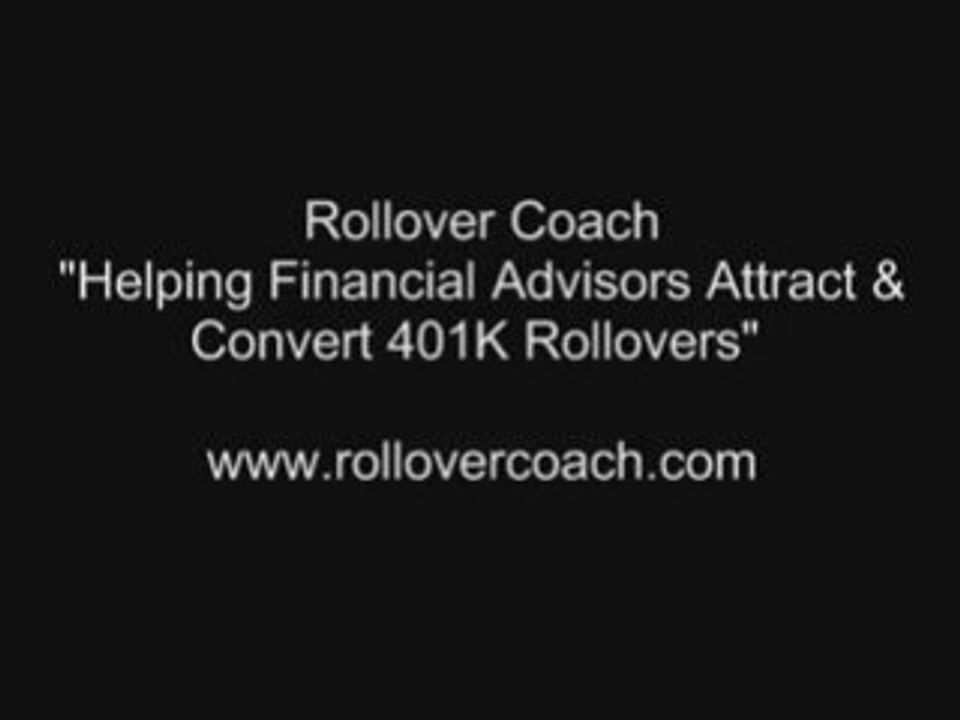 Insurance Agent Marketing - 401K Rollovers
