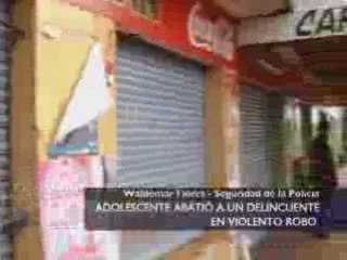 Adolescente abatió a un delincuente en robo