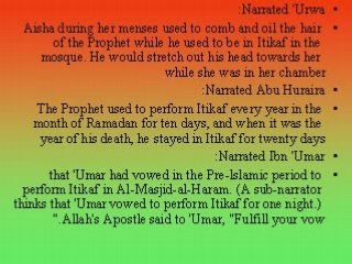 Retiring in Mosques for Allah remembrance