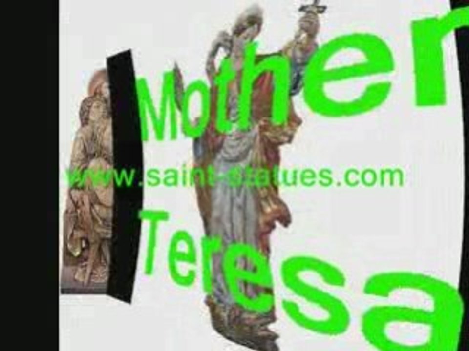 statue of mother theresa, wood carved & handcrafted!