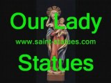 our lady statues wooden, carved & handcrafted!