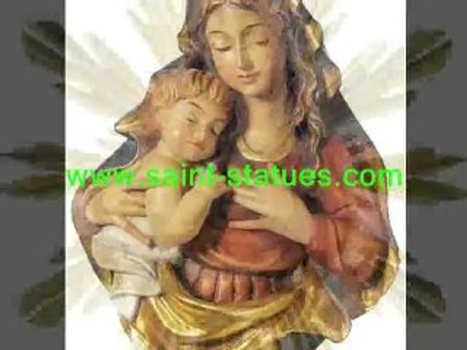 Statue of our lady wooden, carved & handcrafted!