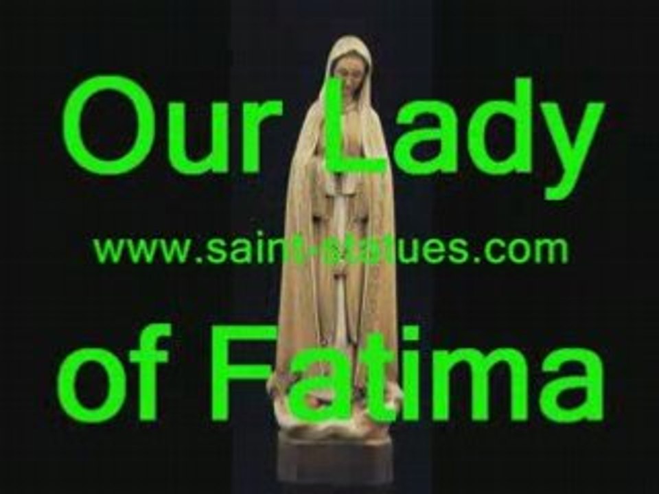 Our lady of fatima statues wooden, carved & handcrafted!