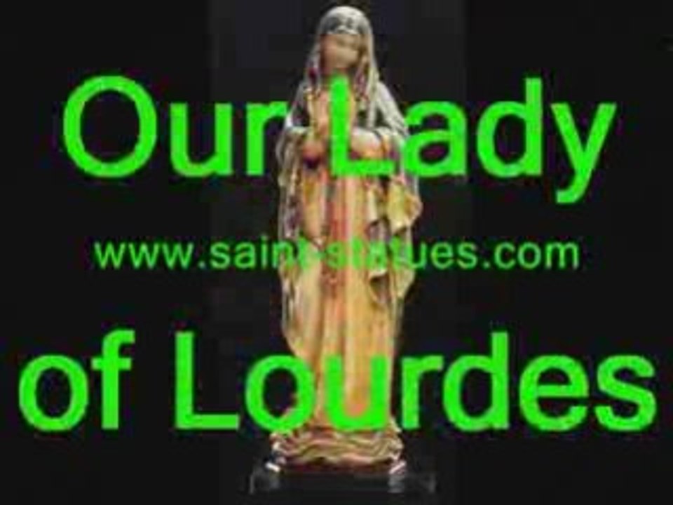 our lady of lourdes carvings wooden & handcrafted!