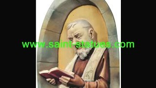 padre pio figurine wooden, carved & handcrafted!