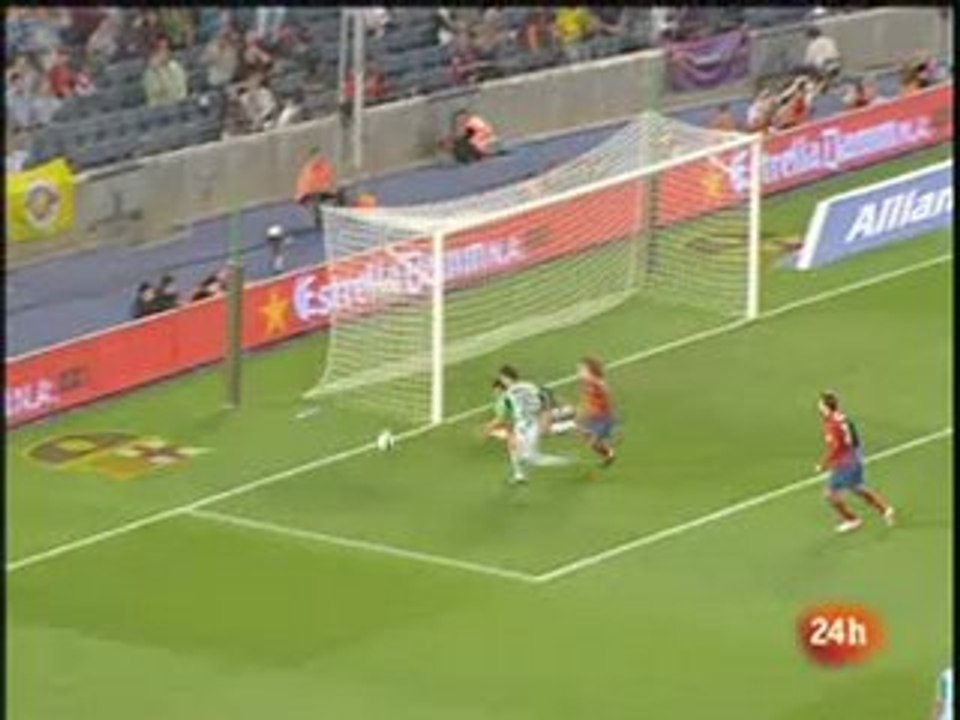 Liga 2009 : J2 : Barcelone - Santander : 1-1
