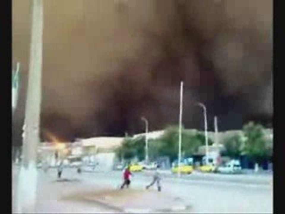 la tempête noir ; algerie