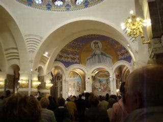 Holy Mass at the Basilica of the Rosay in Lourdes