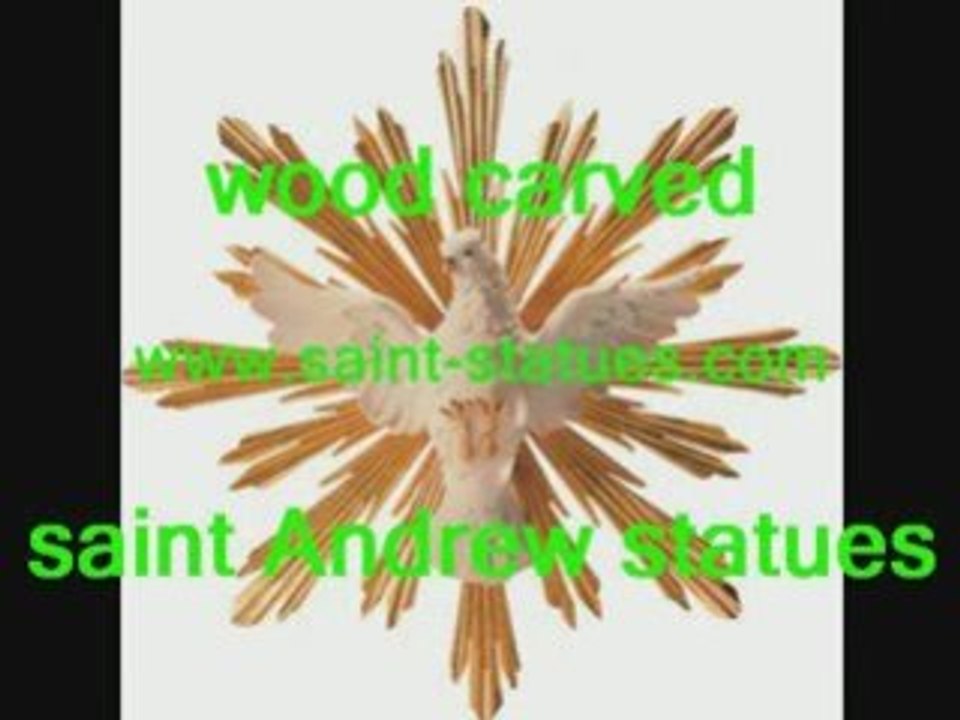 statue of saint andrew wooden, carved & handcrafted!