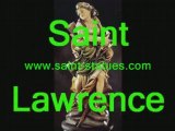 st. lawrence statues wooden, carved & handcrafted!