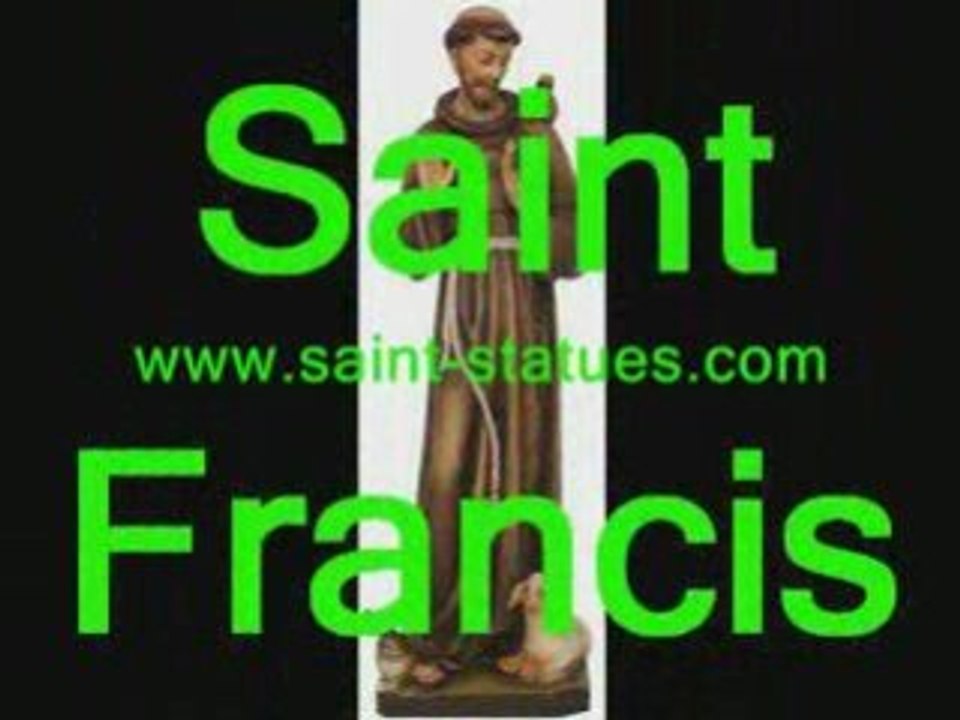 saint francis statues wooden, carved & handcrafted!