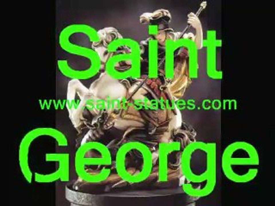 st. george statues wooden, carved & handcrafted!