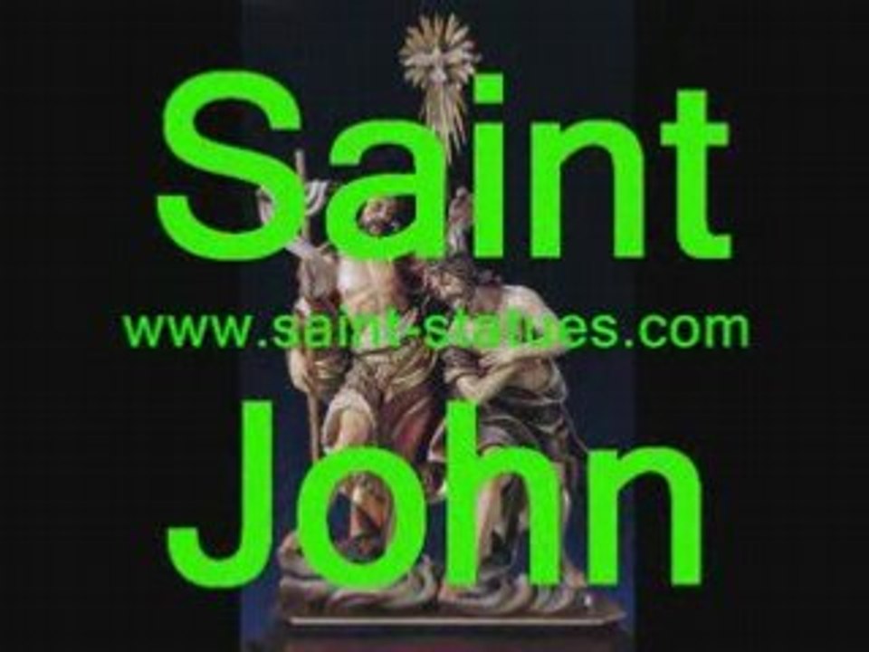 statue of saint john wooden, carved & handcrafted!