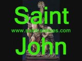statue of st. john wooden, carved & handcrafted!