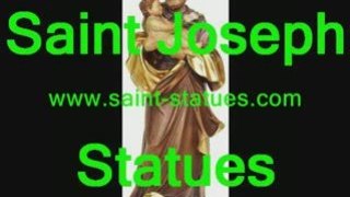 statue of st. joseph wooden, carved & handcrafted!