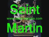 saint martin statues wooden, carved & handcrafted!