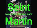 statue of saint martin wooden, carved & handcrafted!