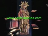 statue of st. matthew wooden, carved & handcrafted!