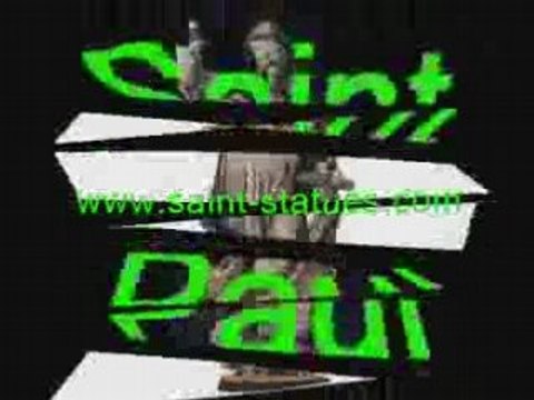 saint paul statues wooden, carved & handcrafted!