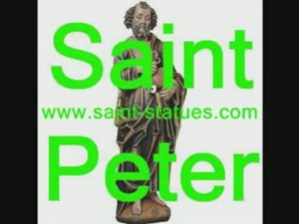 st. peter statues wooden, carved & handcrafted!