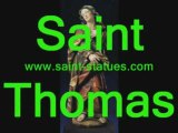 st. thomas statues wooden, carved & handcrafted!