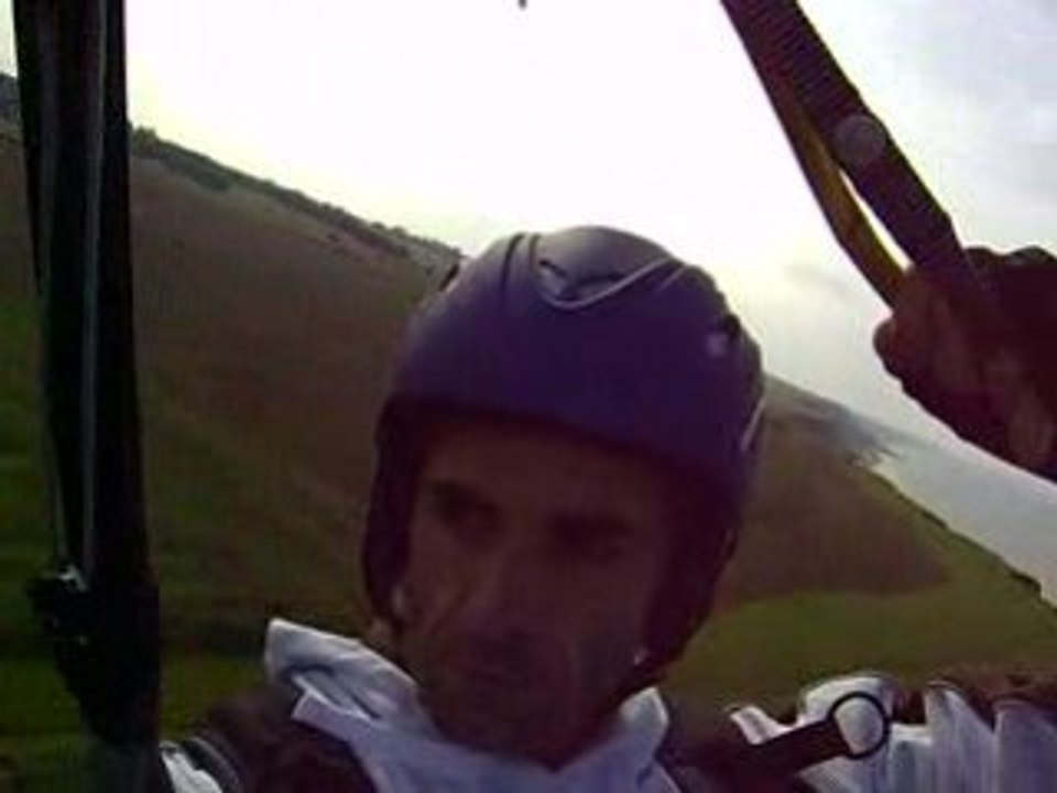 survol en parapente des palges du débarquement