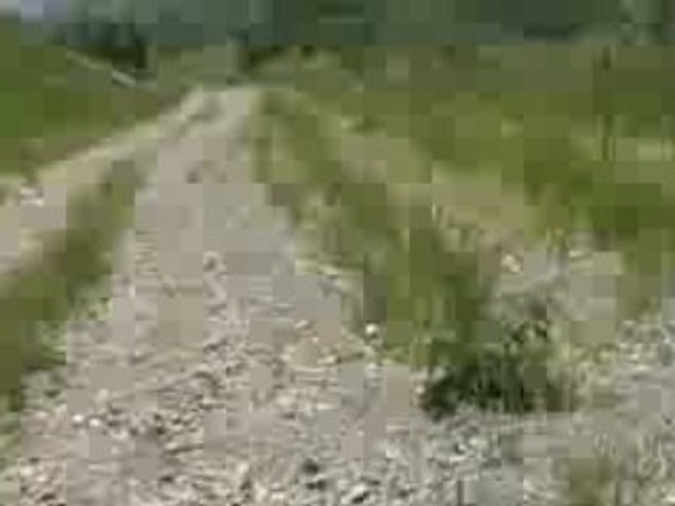 Une descente qui secoue…