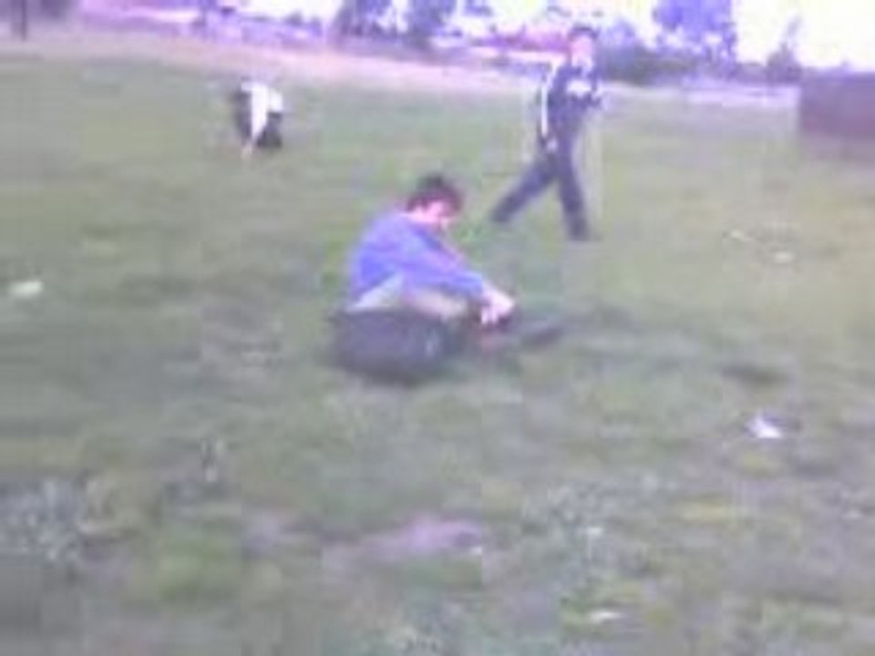Falling over