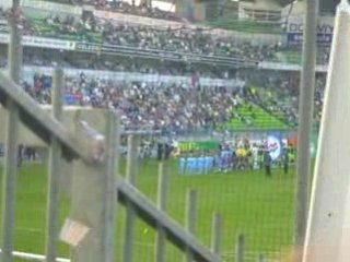 Entrée des joueurs à Caen