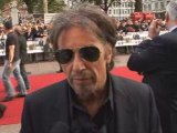 Al Pacino speaks at the premiere of Righteous Kill