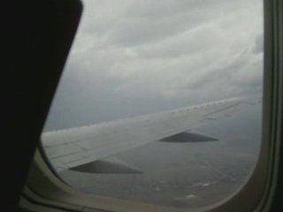 Boeing 737 - 400 landing in Sofia Bulgaria