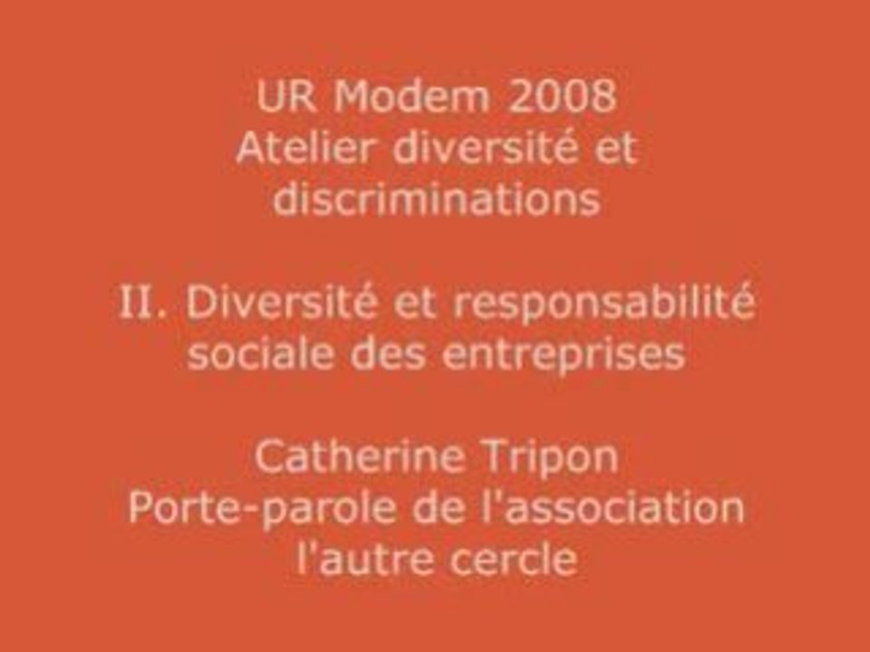 Diversité et responsabilité sociale des entreprises