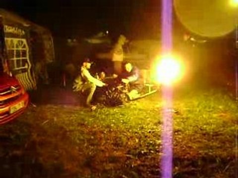 moteur a terre en échapement libre