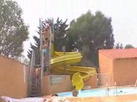 La piscine du camping - Toboggan