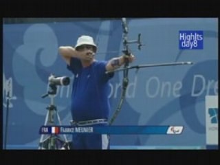 Fabrice Meunier, finale au tir à l'arc, Paralympiques 2008