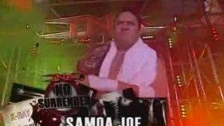 TNA No Surrender 2008 Angle vs Samoe Joe vs Christian Cage 1