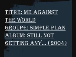 Me against the world (lyrics) de Simple Plan